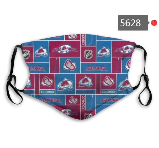 2020 NHL Colorado Avalanche Dust mask with filter->nhl dust mask->Sports Accessory